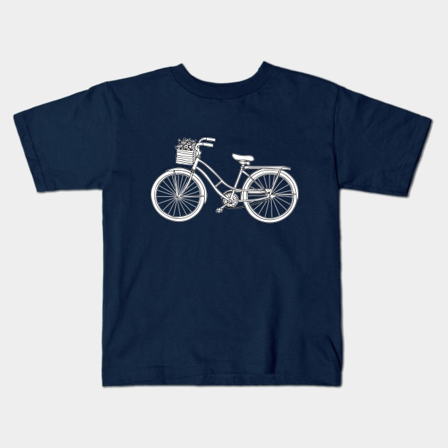 Bicycle Kids T-Shirt by euglenii